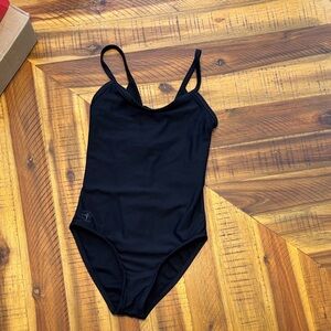 Wear Moi black ballet leotard